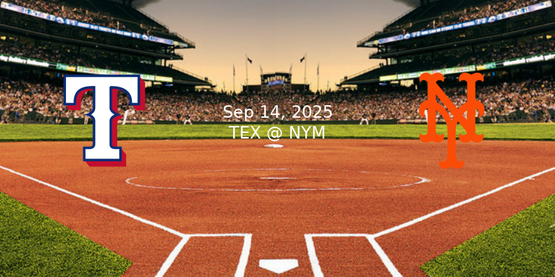 Player Predictions Overview for Rangers vs Mets - 9/14/2025 - WriteNow ...