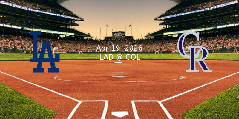 Track The Live Score For Dodgers Vs Rockies 4 19 2026 WriteNow By 20260419 Col Lad 